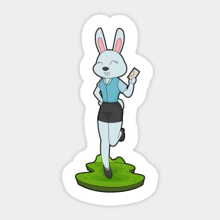 Rabbit Secretary Letter Sticker